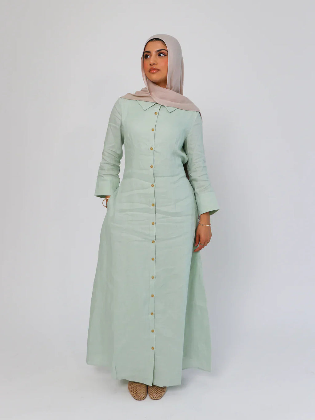 Cypress Linen Shirt Dress