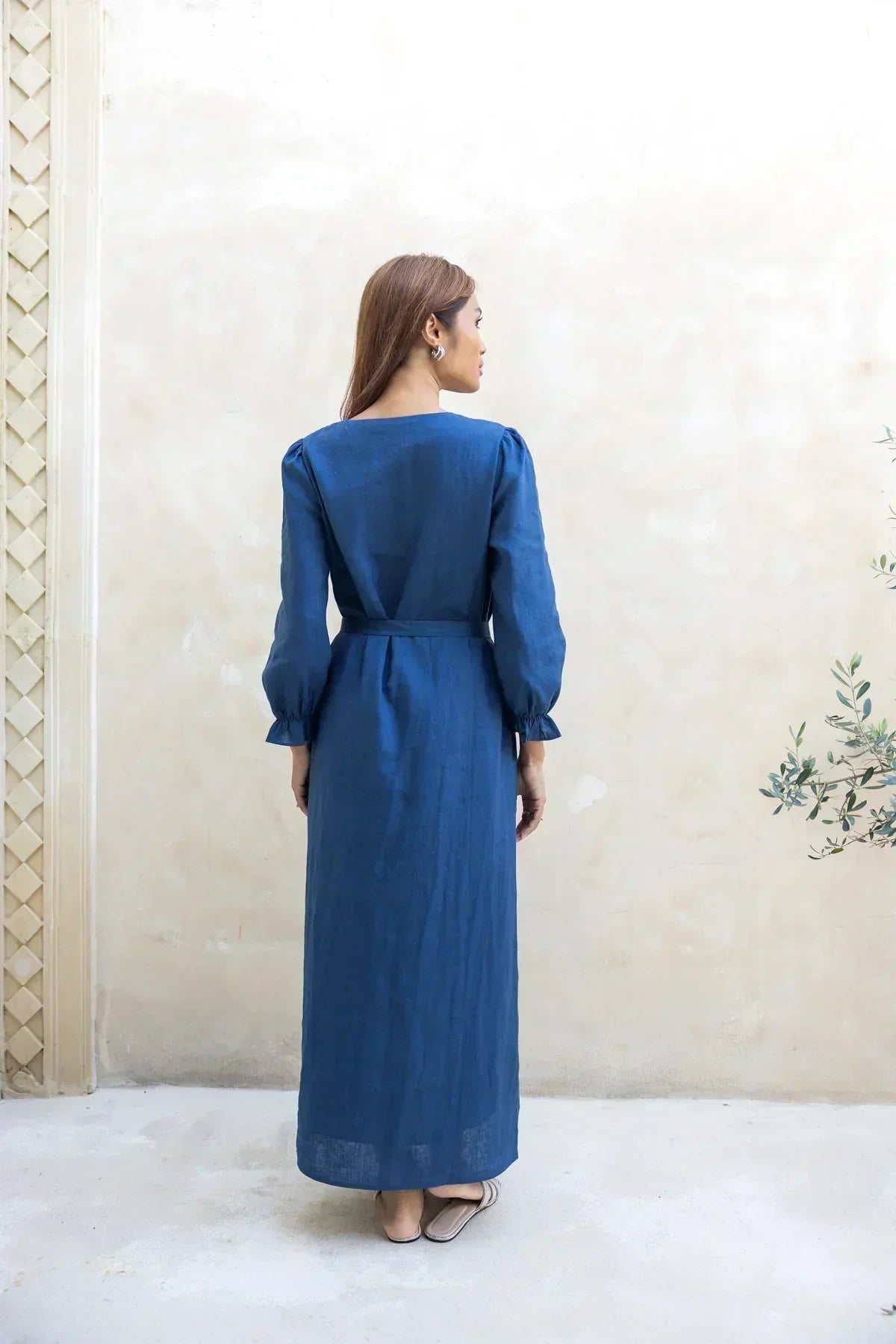 Ember linen Straight Dress