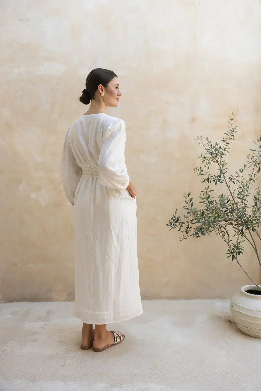 Sahara Linen Maxi Dress